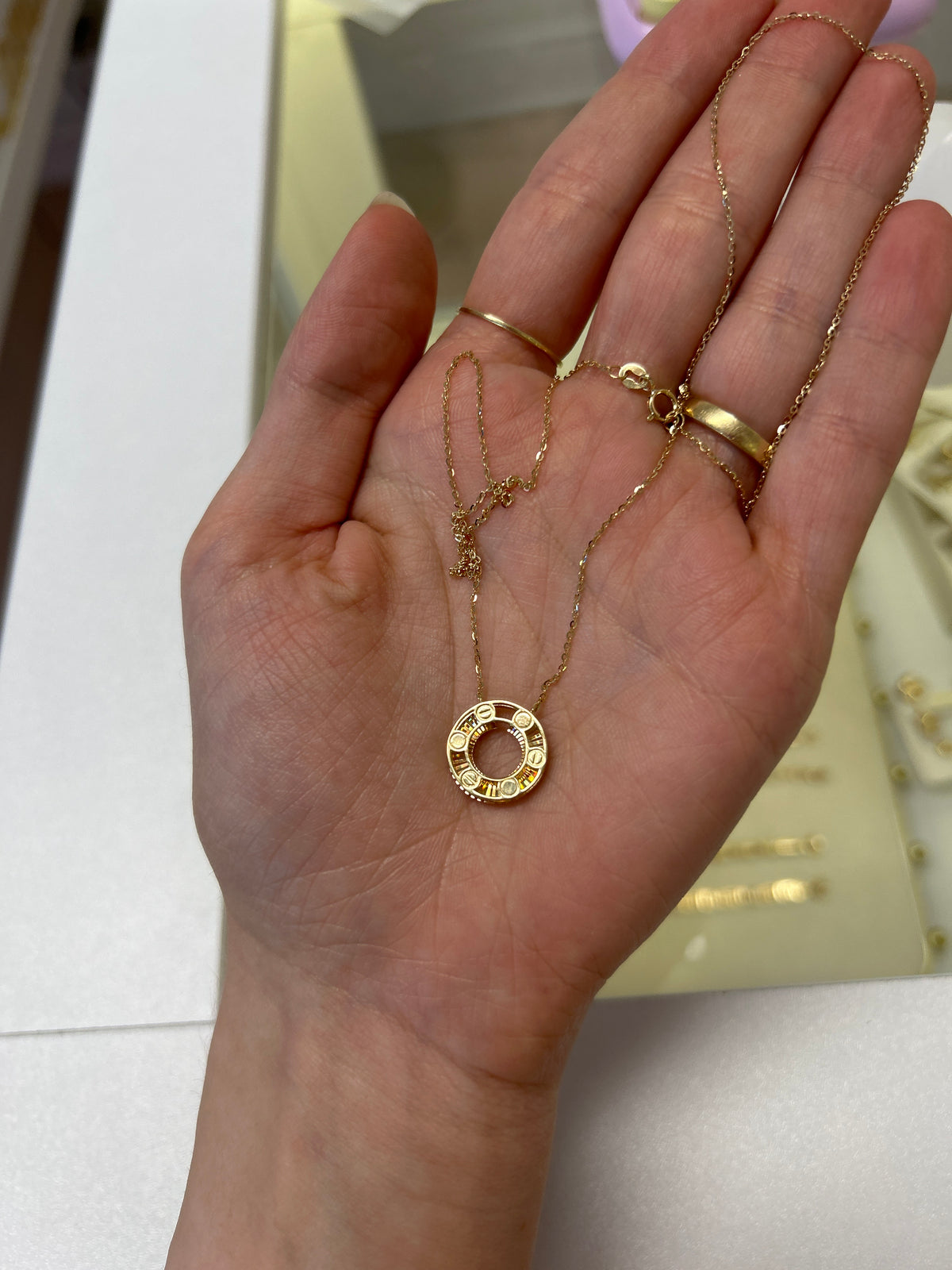 Collier amour or 18k, 2,53g, 40-45cm