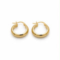 18k gold small hoops, 1.67g