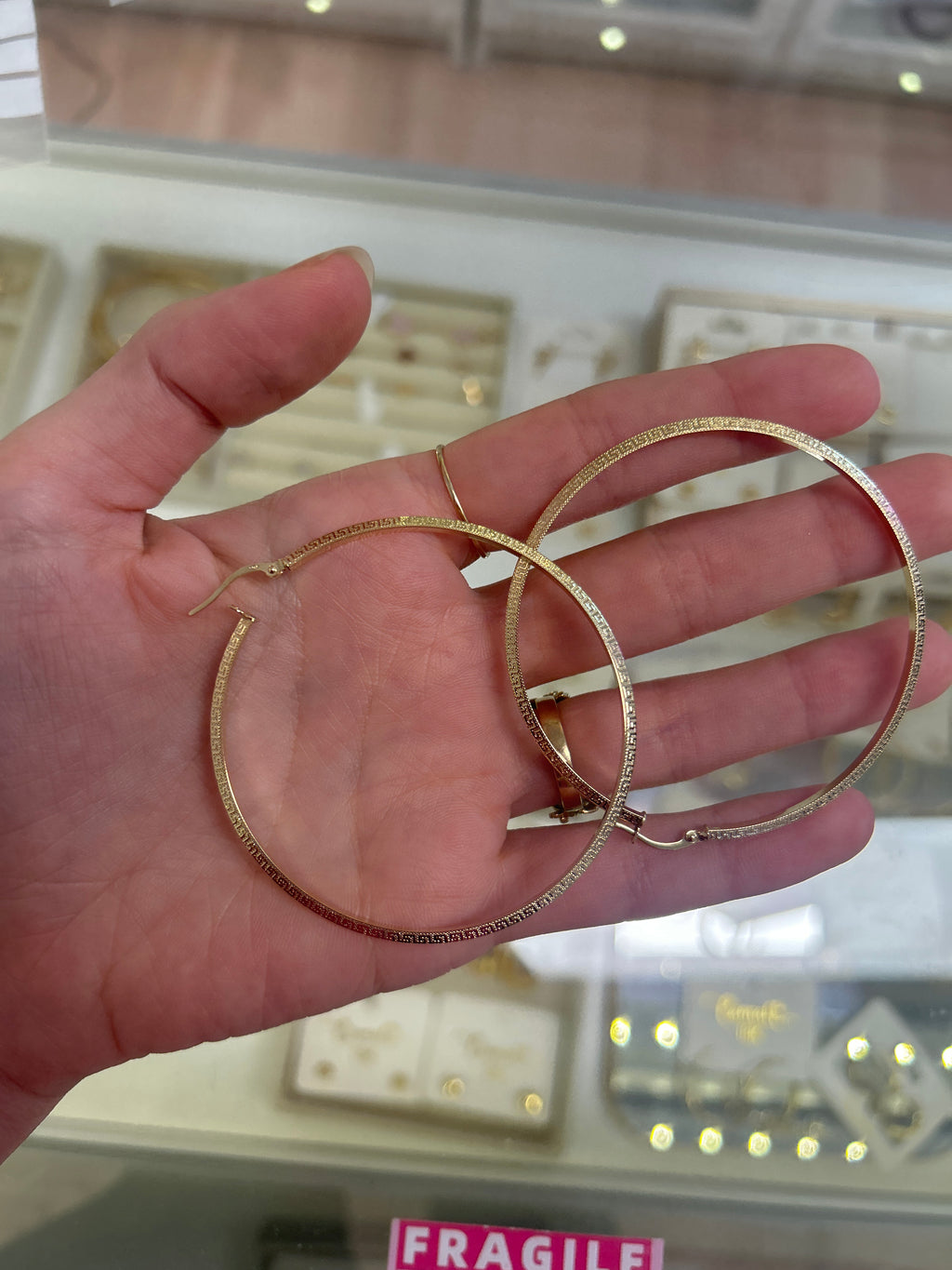 18k XL gold loops, 55mm, 2.82g