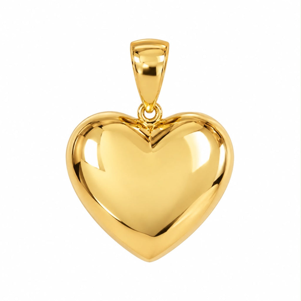 Pendentif cœur en or 18 carats, 17 mm, 1,56 g