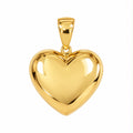Pendentif cœur en or 18 carats, 17 mm, 1,56 g