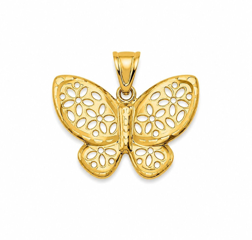 Pendentif papillon d’or 18k, 23mm, 1.91g image 0