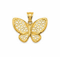 Pendentif papillon d’or 18k, 23mm, 1.91g image 0
