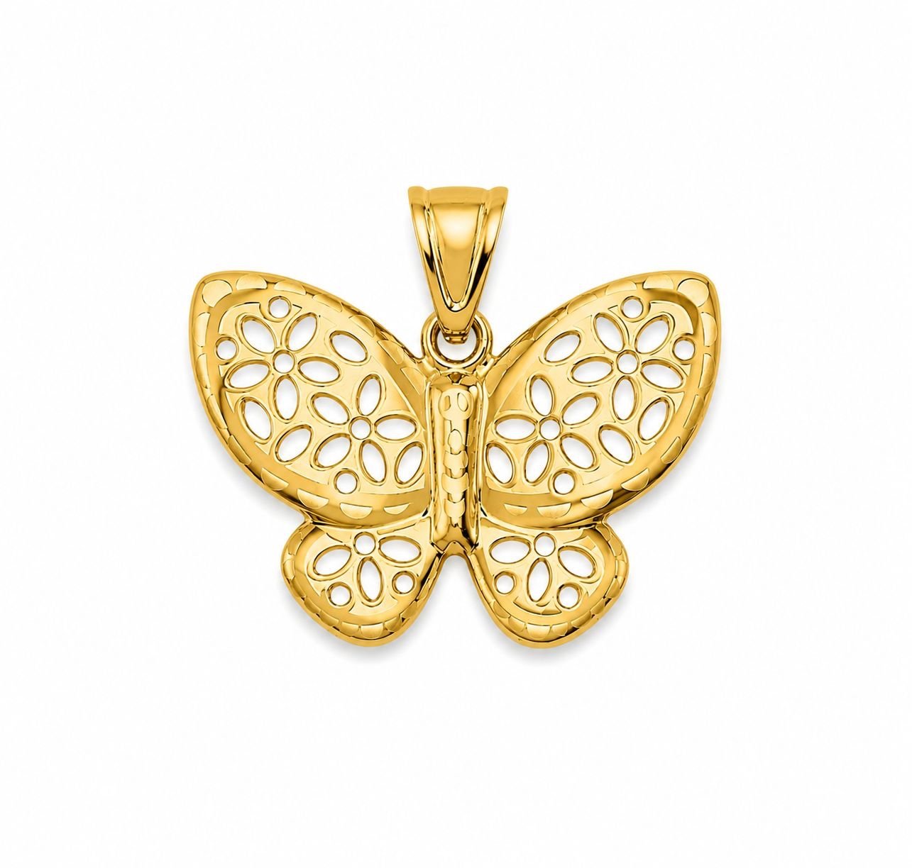 Pendentif papillon d’or 18k, 23mm, 1.91g image 0