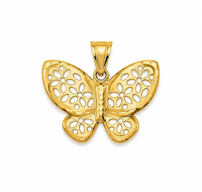 Pendentif papillon d’or 18k, 23mm, 1.91g image 0