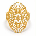 18k gold power ring, size 7, 1.92g