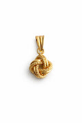18k gold knot pendant, small (6mm) , 0.50g