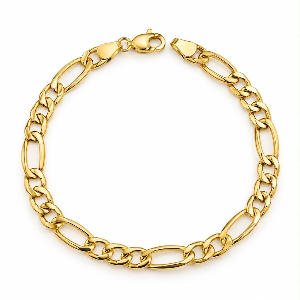 Bracelet Figaro en or 18 carats, 19 cm, 3,72 g