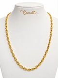 18k gold coffee beans chain, 45cm, 4.80g