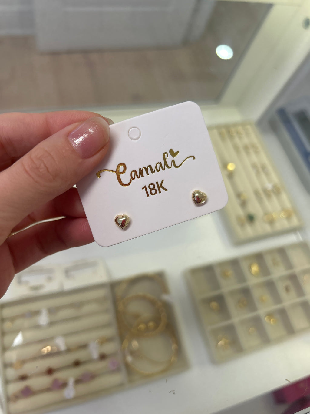 18k gold small hearts, 1.10g