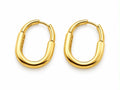 18k gold lock earrings, 3.01g