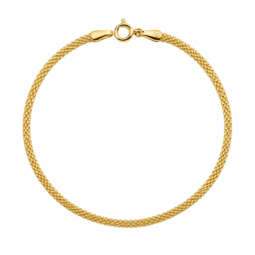 18k gold carpet bracelet, 1.75g, 19cm