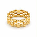 18k gold rolo style ring, size 9, 2.75g
