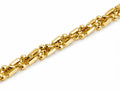 18k gold braided bracelet, 19cm, 2.31g