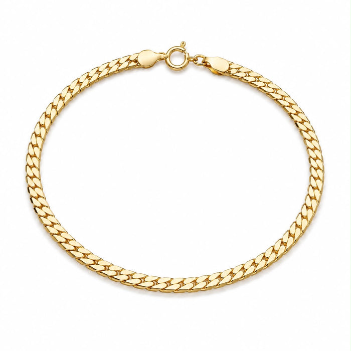 Bracelet cobra en or 18 carats, 19 cm, 2,97 g