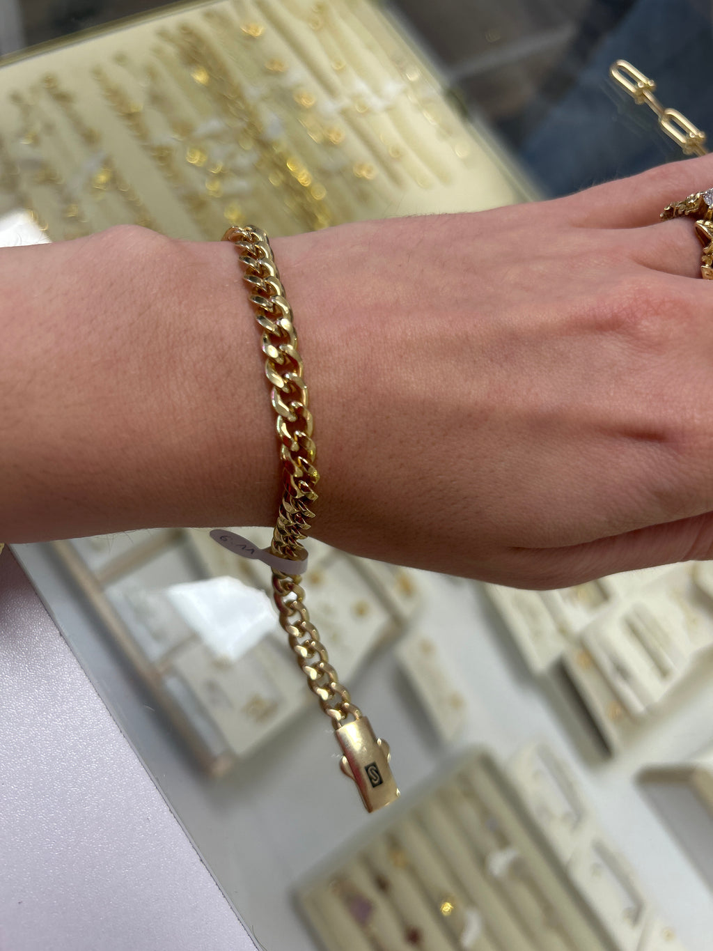 18k gold Milano bracelet, 19mm, 6.11g