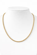 Chaîne corde en or 18 carats, 45 cm, 3,22 g
