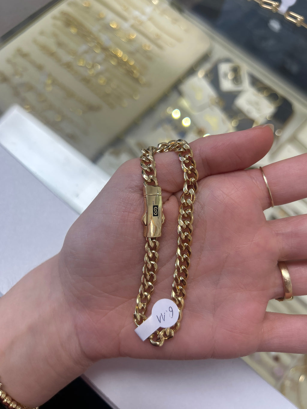 18k gold Milano bracelet, 19mm, 6.11g