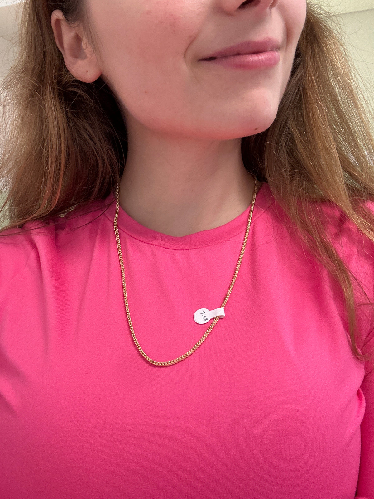18k gold Franco chain, 2.5mm thick, 55cm, 7.48g