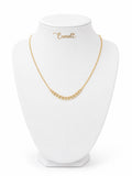 Collier cubain dégradé d’or 18k, 45cm, 2.59g image 0