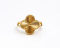 Bague trèfle d’or 18k, taille 6, 2.04g image 0
