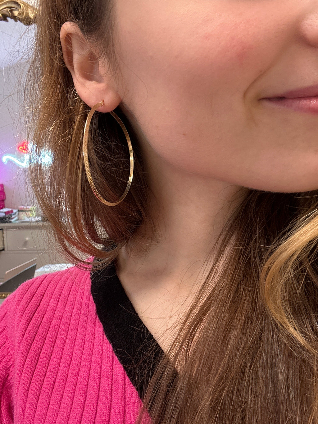 18k XL gold loops, 55mm, 2.82g