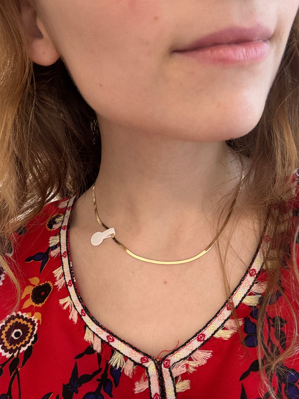 18K Gold Flat Chain, 40cm, 2.66g