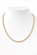 Chaîne torsade d’or 18k , 45cm, 4.59g image 0