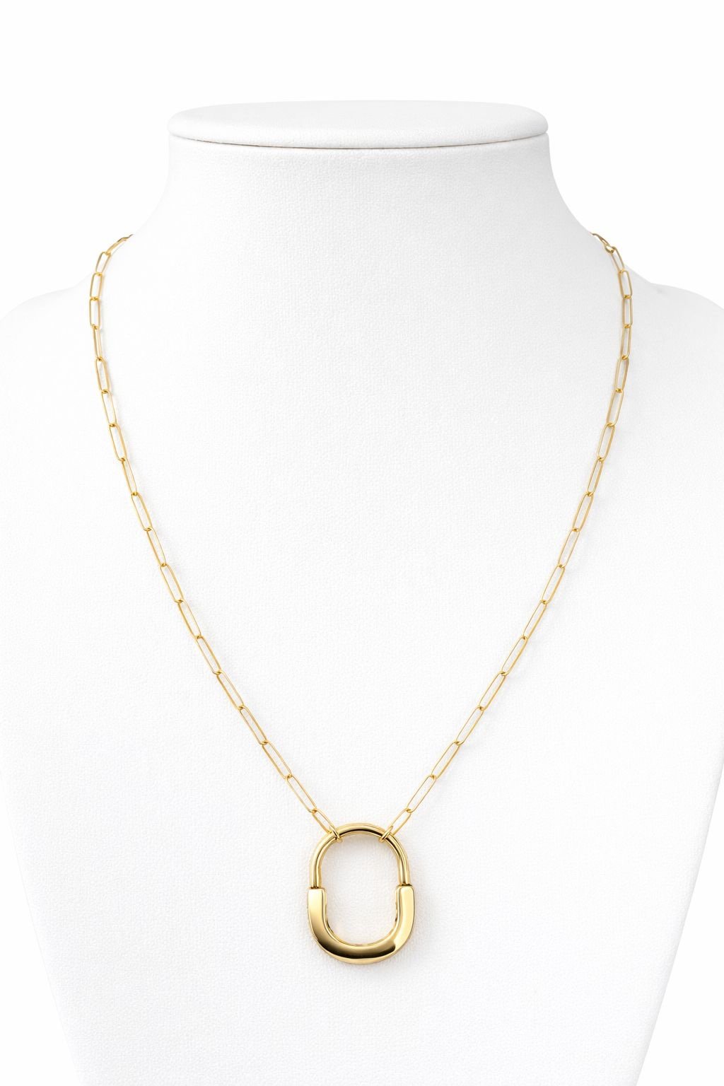 Collier d’or 18k, style lock, 3.58g, 45cm image 0