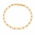 Bracelet trombone en or 18 carats, 19 cm, 1,79 g