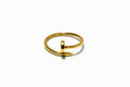 18k gold nail ring, size 8, 2.25g