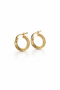 Boucles d’oreilles d’or 18k, style grec, 12mm, 0.82g image 0