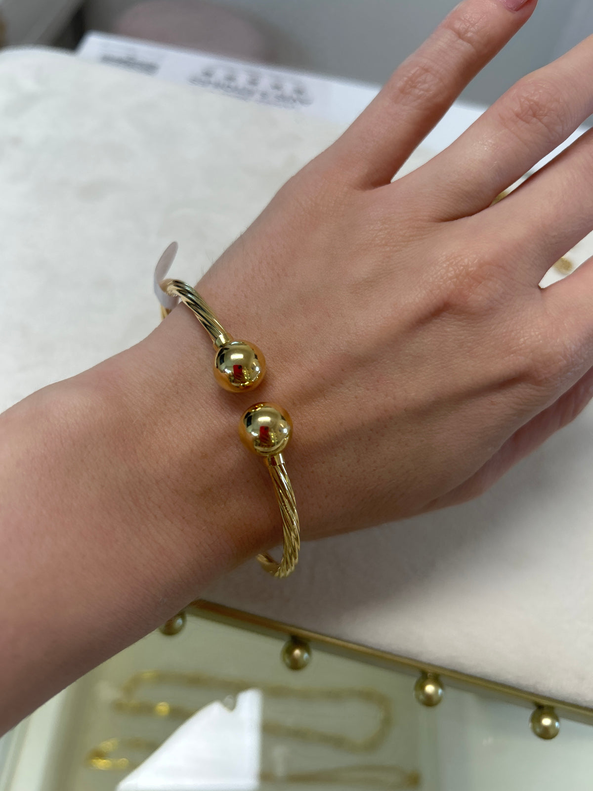 Bracelet en or 18k, taille 19 (large), 7,48g