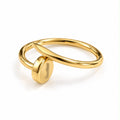 Bague ongle en or 18 carats, taille 9, 1,58 g