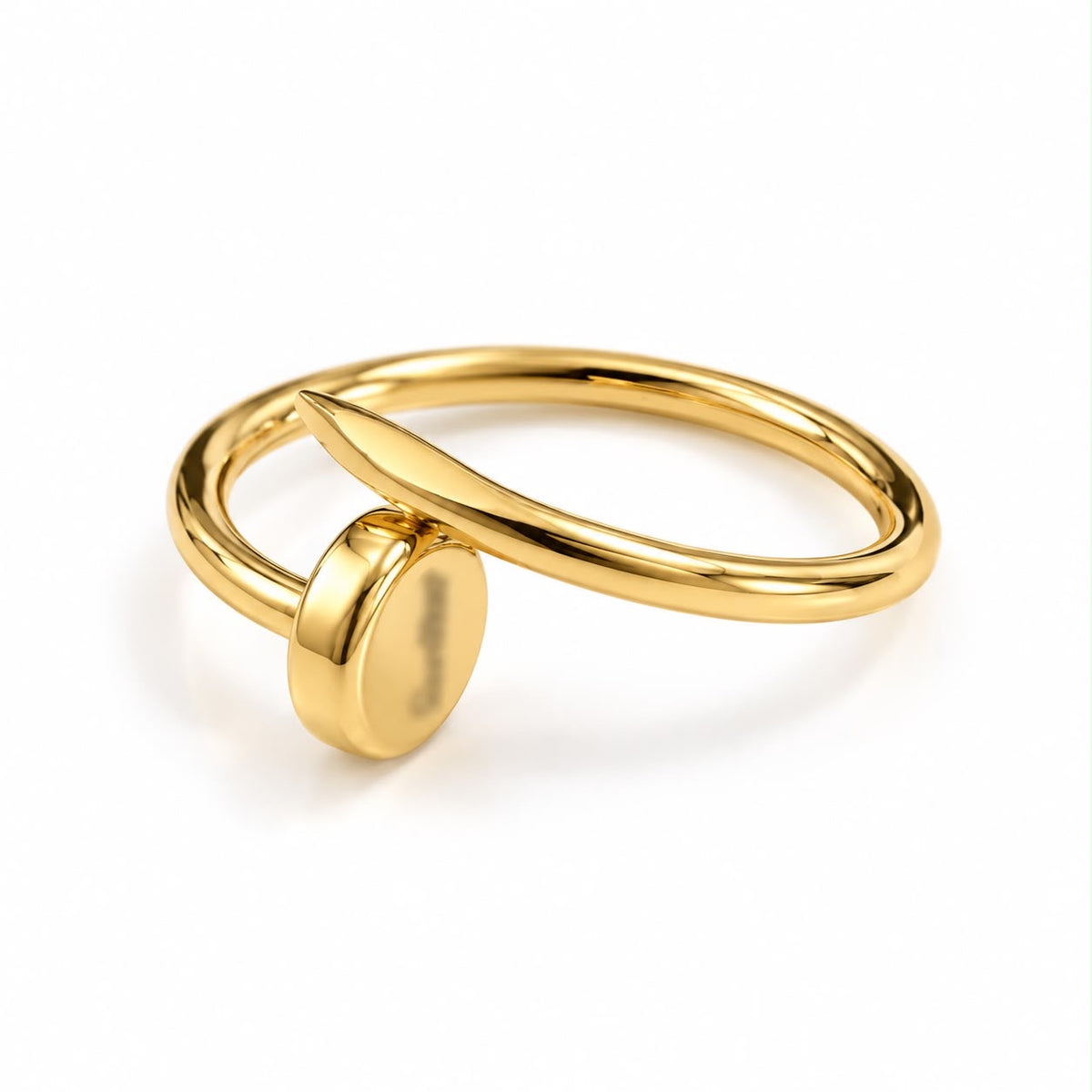 Bague ongle en or 18 carats, taille 9, 1,58 g