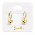 18k gold dangling earrings, 2.11g
