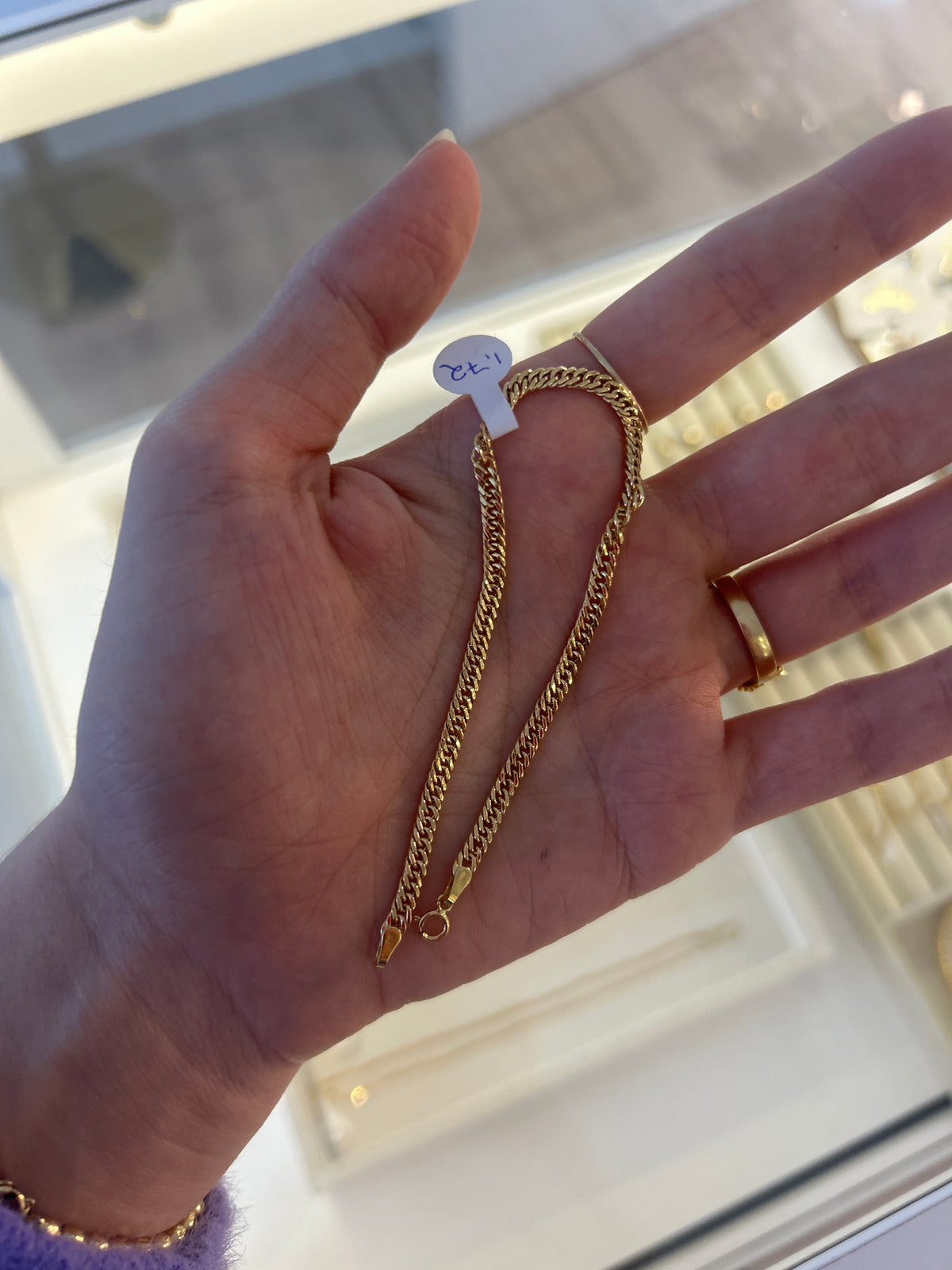 18k gold Japan bracelet, 18.5cm, 1.72g