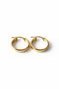 18k gold love small hoops , 12mm, 1.25g