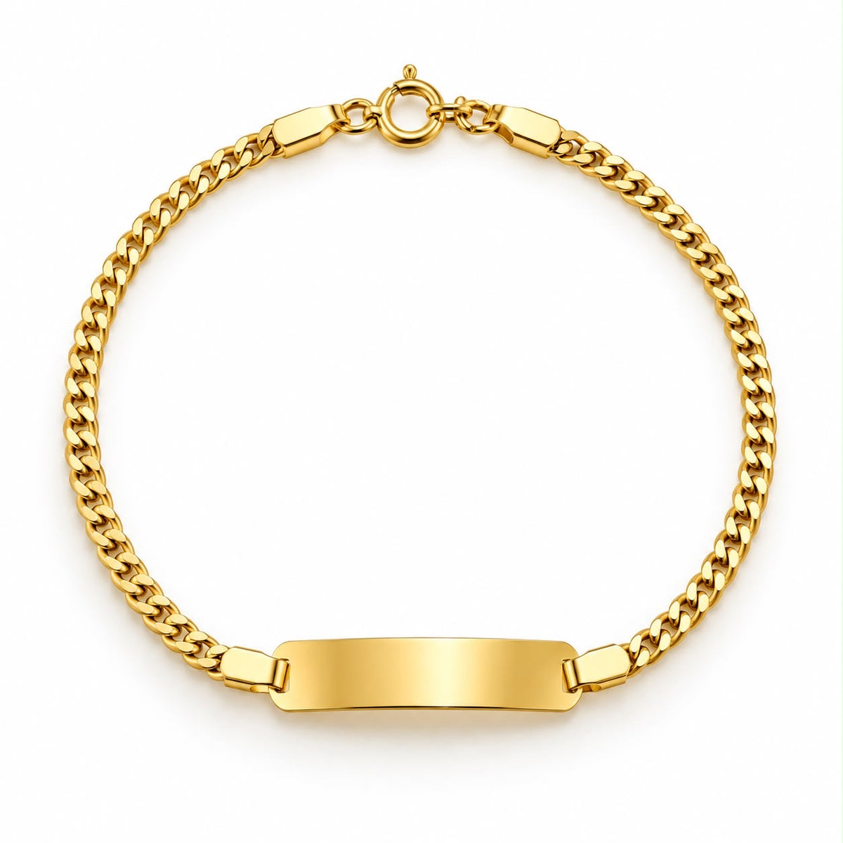 18k gold identity bracelet for baby and kids, 14cm, 1.56g