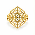 18k gold power ring size 6.5, 1.95g