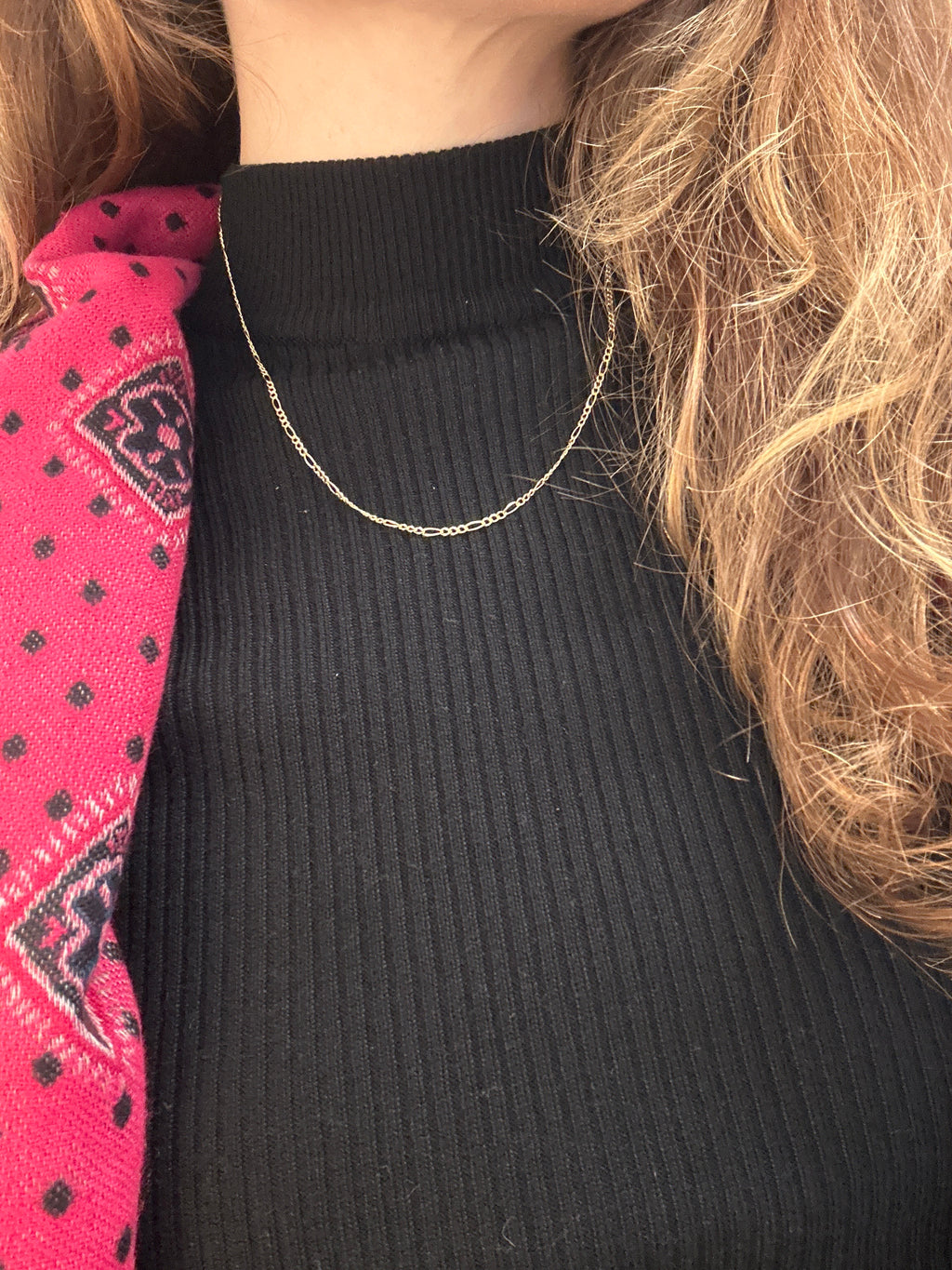 18K Gold Figaro Chain, 45cm, 1.50g