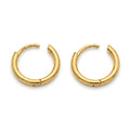 18k gold very small Huggies, 10mm, 1.05g (ideal for baby or 2nd piercing)