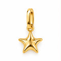 18k gold small star pendant, 0.44g