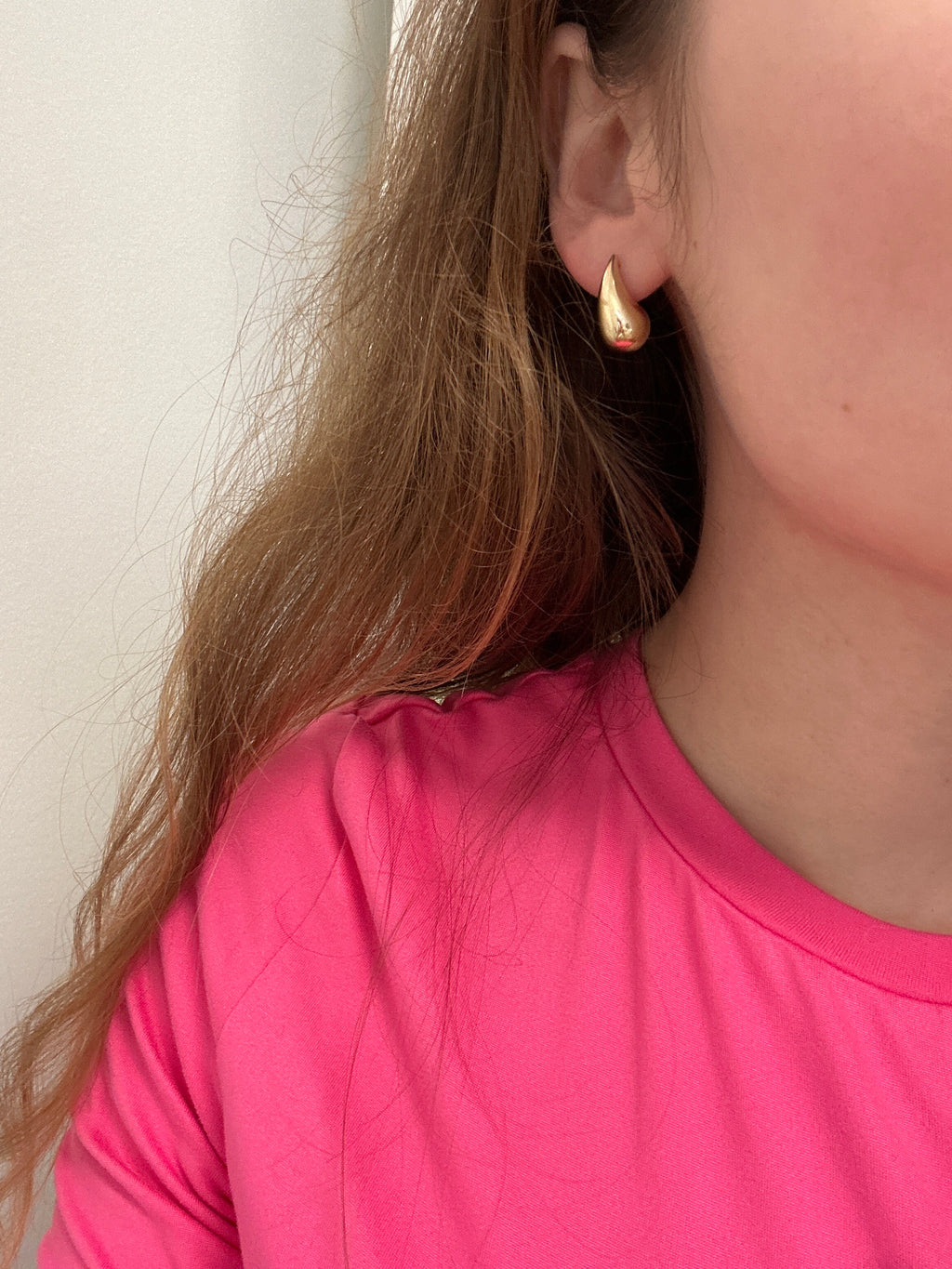 18k gold teardrops medium size 20mm, 3.25g