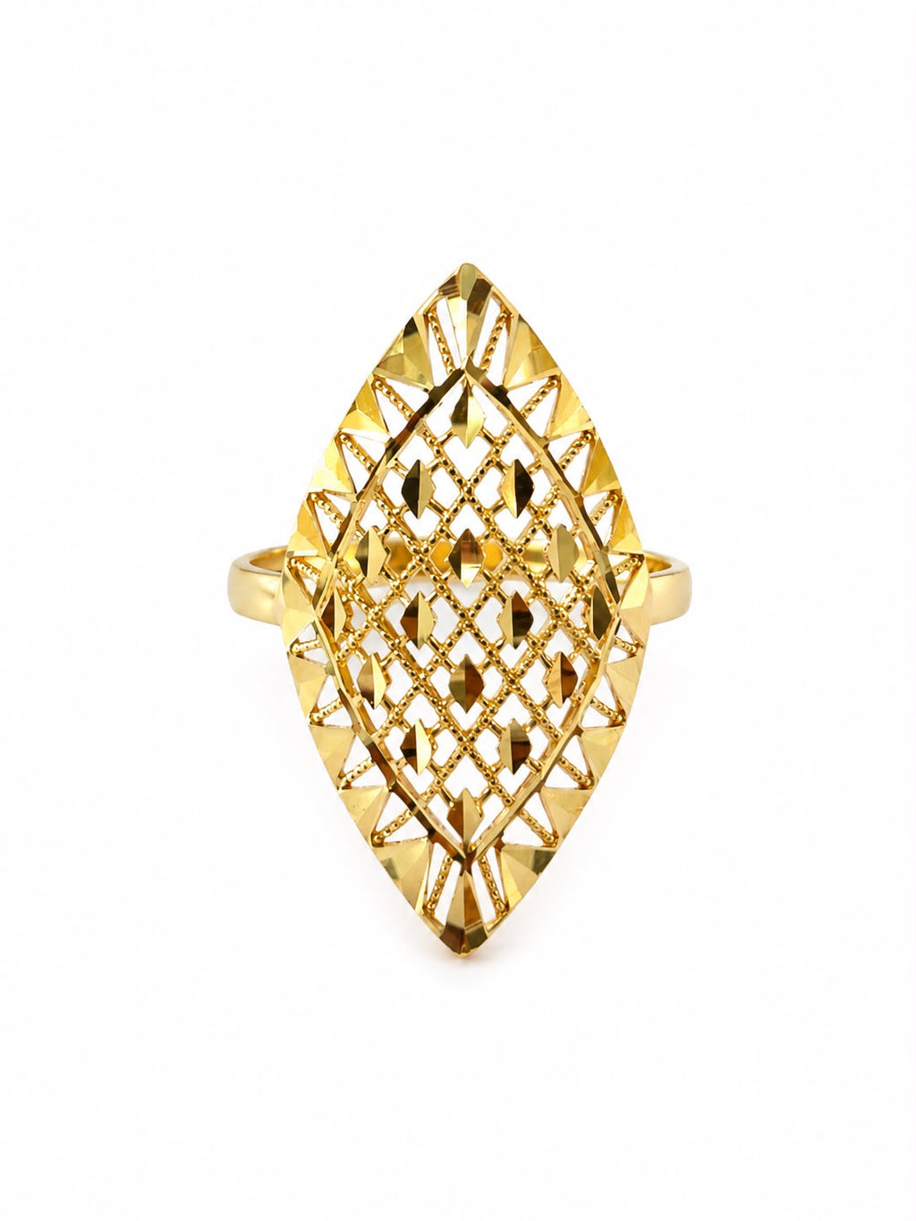 18k gold ring, size 8.5, 2.70g