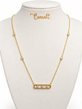 18k gold move necklace, 45-47 cm, 2.16g