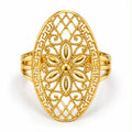 18k gold power ring, size 9, 2.01g