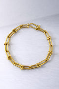 Bracelet rigide en or 18 carats, inspiré du style *hardware*, 19 cm, 4,55 g