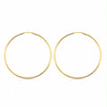 18k gold large hoops, 40mm, 2.53g