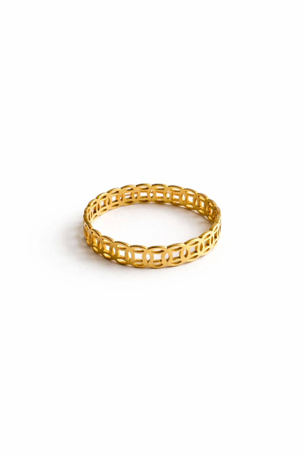 18k gold millionnaire ring, size 9, 1.40g